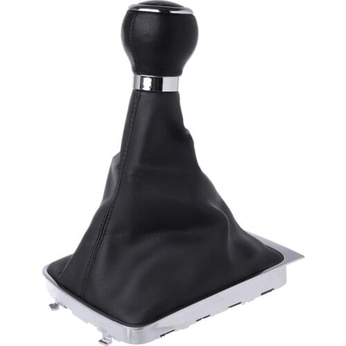 6 Speed Leather Car Manual Gear MT Shift Knob Gaitor Boot Dropshipping