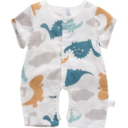 Summer Boys Girls Fashion Ha Cloth Cotton Newborn Baby Climbing Clothes Brands Baby Girl Romper Infant Pajamas