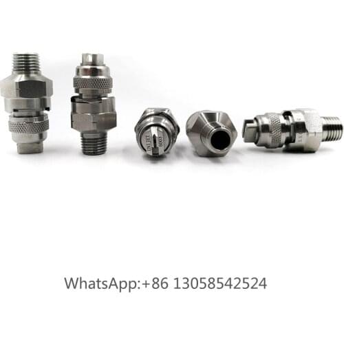 Hot Selling QuickJet Fan Shape Nozzle,1/4 SS316 304 Pressure Washer Accessories for Dust Removal, Veejet Flat Fan Spray Nozzle