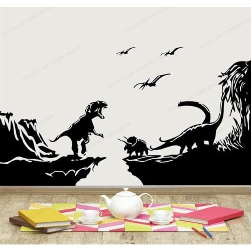 Dinosaur Wall Sticker Dinosaur T-Rex wall decal Kids Bedroom Boys Room decor removable wall art mural HJ855