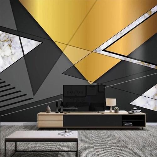 Custom Mural Wallpaper 3D Stereo Geometric Marble Wall Paper Living Room TV Sofa Bedroom Creative Art Fresco Papel De Parede 3 D