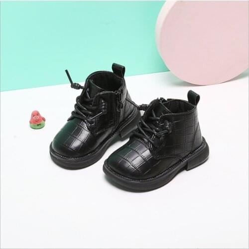 2021 New Autumn Baby Boots Genuine Leather Toddler Girls Boys Ankle Boots Soft Sole Fashion Little Kids Boots EU 15-25