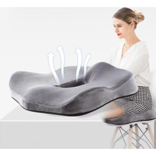 New memory cotton anti-Hemorrhoid seat cushion Office Hip hollow chair cushion detachable butterfly non-slip seat cushion
