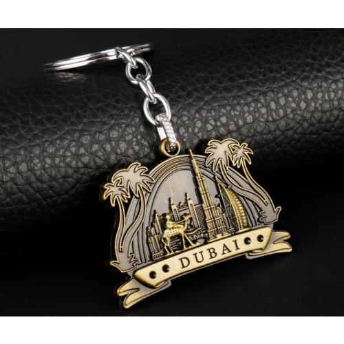 New Arrived Fashion Jewelry Dubai De La Tour Hotel Arabia Keychain For Bag Car Keychain Zinc Alloy Accessories Women Men Gift