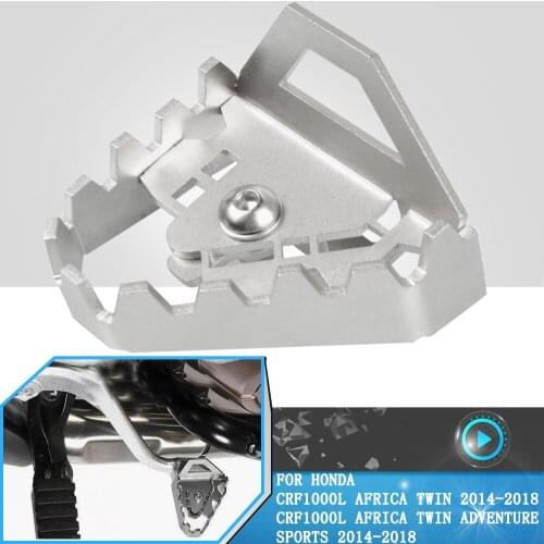CRF1000L Rear Foot Brake Lever Pedal Enlarge ExtensionFor HONDA CRF 1000 L Africa Twin Adventure Sports 2014 2015 2016 2017 2018
