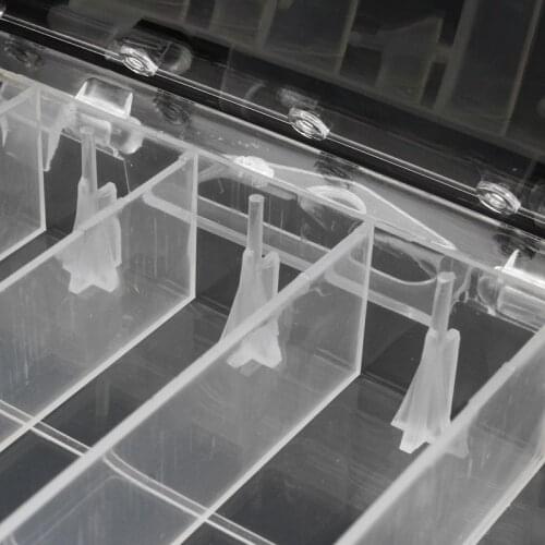 Plastic Fishing Tackle Box 5 Compartment Lure Box Tool Box Can Hold 5 Fake Lures Fish Accessory Box