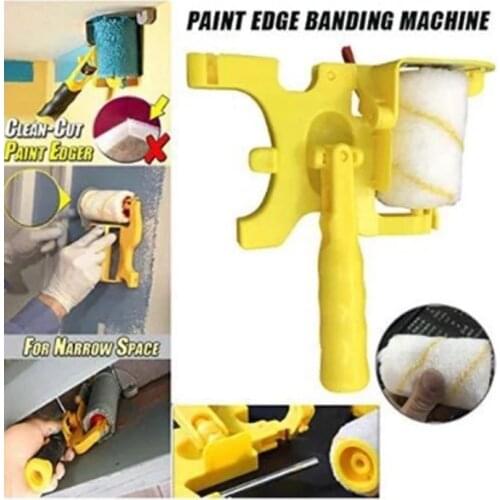 Trimming Roller Brush for Wall Multifunctional Roller Paint Brush Clean-Cut Paint Edger Wall Painting Tool Paint Roller Brush