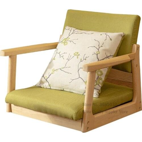 Folding Tatami Chinese Armchair Back Support Ergonomic Comfort Legless Floor Chair Compact Seat Living Room Furniture