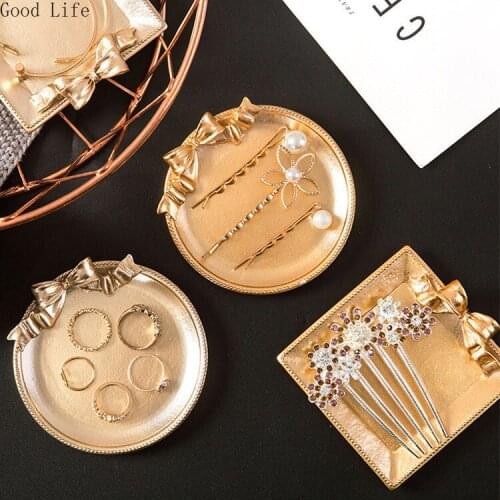 Resin Jewelry Display Plate Bedroom Living Room Necklace Bracelet Jewelry Crafts Trinket Tray Jewelry Decoration Organizer