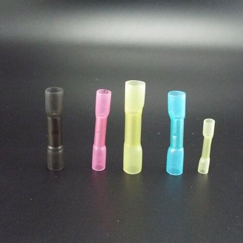 10/20pcs Heat Shrink Connectors Insulated Waterproof Crimp Terminals Seal Butt Electrical Wire 22-18 AWG Connectors Connect s1