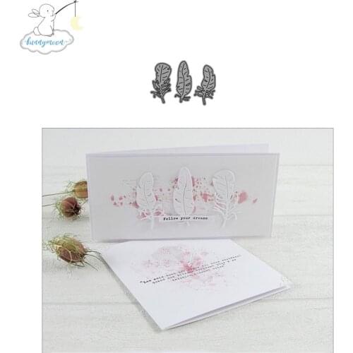 CH Three Leaves 3D Gift Stitched DIY Scrapbooking Stamps Craft Embossing Die Cut Making Stencil Template