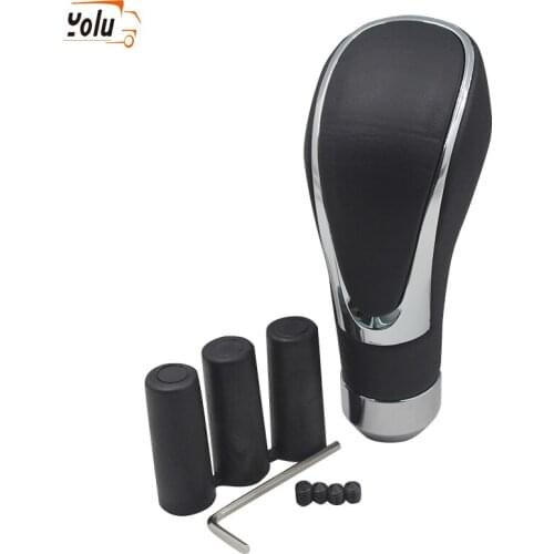 YOLU Universal Auto Car Gear Shift Knob Shifter Lever Manual Automatic Transmission Fit for Circular Gear Lever