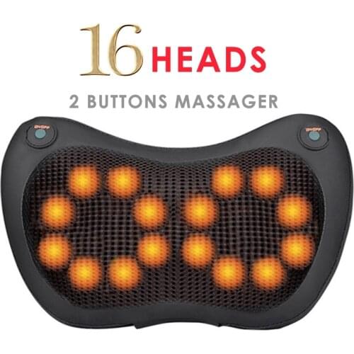 Rotating Shiatsu Massage Pillow Backrest Waist Cervical Pillow Household Car Electric Shiatsu Massager Back Massage Pillow