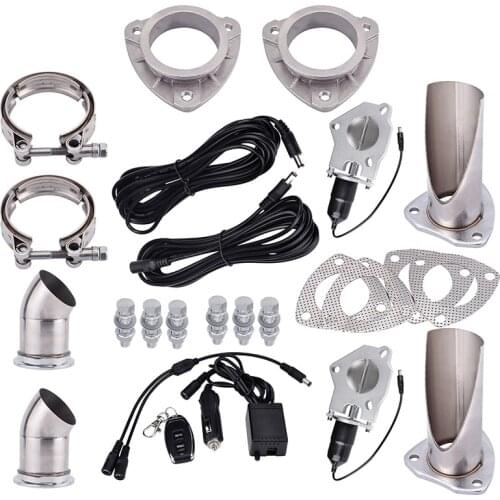 Evil energy 2.0"2.25"2.5"3.0" Electric Exhaust Cutout Stainless Catback Downpipe B-Cut Pipe Exhaust Cut Out With Remote Control