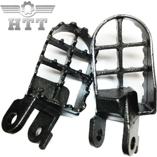 Aftermarket Free Shipping Motorcycle Parts Motocross MX Steel Foot Pegs For Honda 1991-1996 XR250L 1988-1995 XR250R GRAY