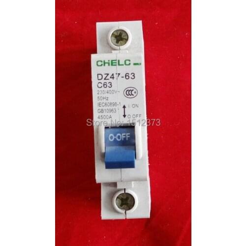 2 piece/lot DZ47-63 10A 1p 10A circuit breaker