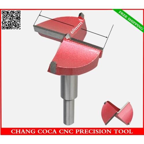 60mm hole,Freeshipping,Woodworking drill,solid carbide hole opening bit,Industrial grade woodworking perforator,MDF router bit
