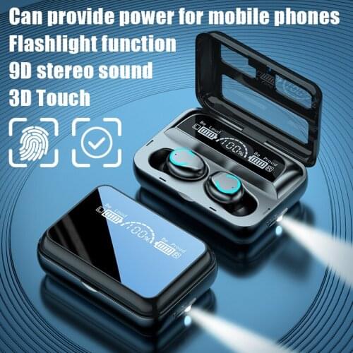 Bluetooth-compatible Wireless Headphones With 3500 mAh Charging Case HIFI Panoramic Sound Effect Sport Headset Handsfree Earbuds