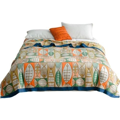 Bohemian Knitted Kowel Cotton Blanket Bed Plaid Tapestry Bedspread Ladies Outdoor Sandy Towels Cape