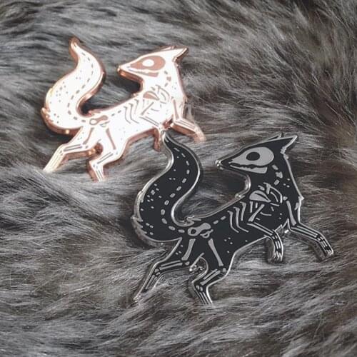 High Quality Fox Brooch Animal Alloy Brooch Clothers Hat Bag Jeans Badge Jewelry Accessories Metal Pins