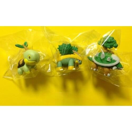 TAKARA TOMY Genuine Pokemon MC Series Turtwig Grotle Torterra Limited Rare Action Figure Model Toys