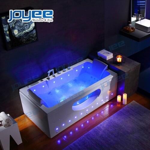 JOYEE 2 Person Bathroom Small Whirlpool Acrylic Portable Spa and Led Whirlpool Tub Stock Single Massae Price