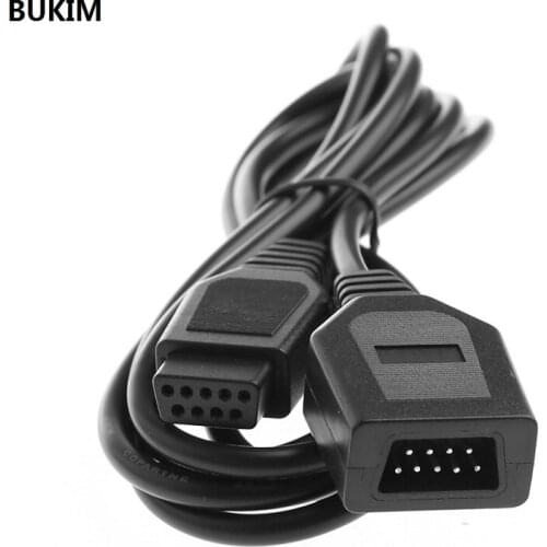 BUKIM 9 Pin 1.8M/6FT Extension Cable Cord For Sega Genesis 2 Controllers Handle Grip