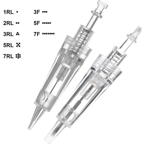 Disposable Permanent Makeup Cartridge Needles Microblading Bayonet Tattoo Gun 1R/3R/5R for Eyebrow/lips/eyeliner Machine