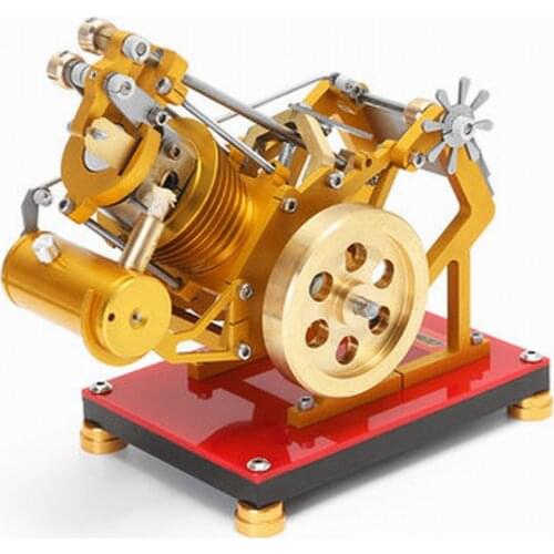 Creative Gift of Air-cooled Vacuum Stirling Engine Model Metal External Combustion Engine Model