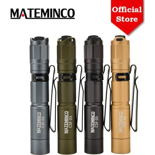 Mateminco CSF03 Mini Keychain Small Portable SST-20 378lm 10440 AAA Battery EDC Penlight Led Flashlight for Emergency