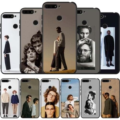 Fashion black Silicone Phone Case For honor 30 20 Pro 8 8X 9 10 20 Lite Mate 10 20 30 Lite Pro cover