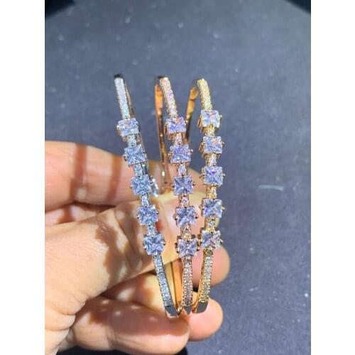 Janekelly Trendy Luxury Brand Fashion Bracelet Multicolor Stones Tribal Bangle with Oval Plate Geometric Shapes Women Mana Jewe