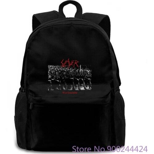 New SLAYER BAND DAVE LOMBARDO JEFF HANNE TOM ARAYA TOUR CONCERT To Round Cheap Price women men backpack laptop travel