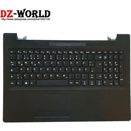 New Shell C Cover Palmrest Upper Case With GER German Keyboard Touchpad for Lenovo Ideapad 110-15ACL IBR AST Laptop 5CB0M72598