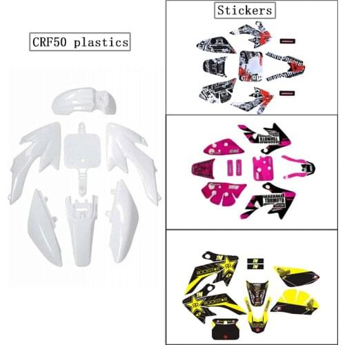 Fairing Plastic Fender Decals Emblems Stickers Graphics For Honda CRF50 XR50 50CC -125CC Pit Dirt Bike Atomik