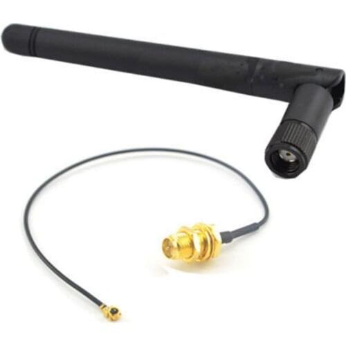 One set 3dbi 5.8ghz Antenna RP-SMA Male Modem Booster + U.fl to RP SMA Female Pigtail Cable 17cm