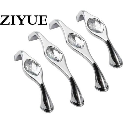 2PCS/LOT Luxury Modern Zinc Alloy Pull Handle Cabinets Closet Door Knobs Perfect for Drawer Knob Kicthen Pulls Handles Hot Sale