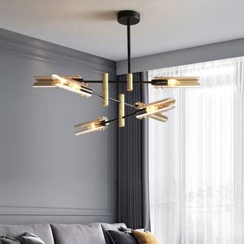 Postmodern chandelier Glass For Bedroom/Living Room Nordic designer chandelier Lighting Home Indoor flush mount chandelier