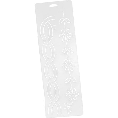 Quilting Quilt Stencil Painting Craft Template Sewing Tool 45x15cm DIY Acrylic Quilt Template Patchwork Embroidery Stencil