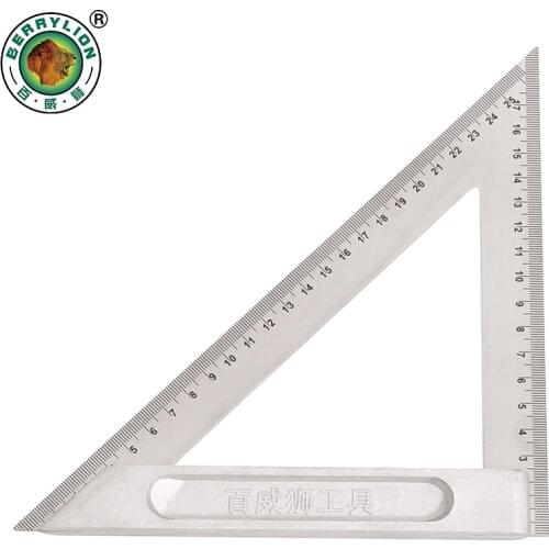 8''/200mm Triangle Ruler Angle Ruler Protractor Stainless Steel For Home Builders DIY Artists Measuring Tools