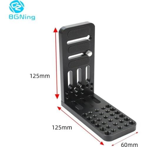 Universal L Plate Vertical Shoot Camera Bracket Quick Release Tripod 1/4" 3/8" Mount Cheese Baseplate for Canon Nikon Sony DSLR