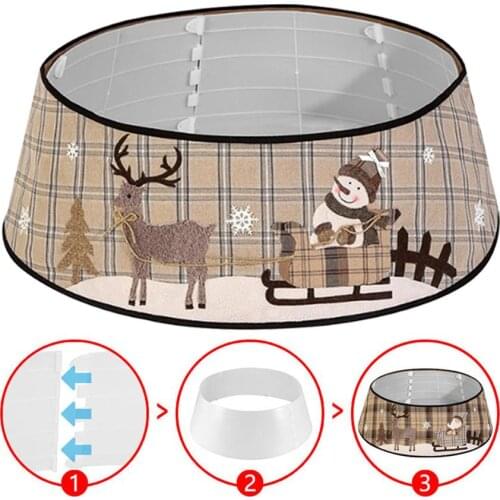 Christmas Tree Skirt Decorative Tree Base Cover Christmas Tree Decor Christmas Tree Ornament Floor Decor Ornament 48 Inch