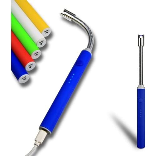 Kitchen Lighter For Outdoor BBQ USB Electric Rechargeable Windproof Unusual 360 Spin Ignition Lighters Plasma Arc Flameless