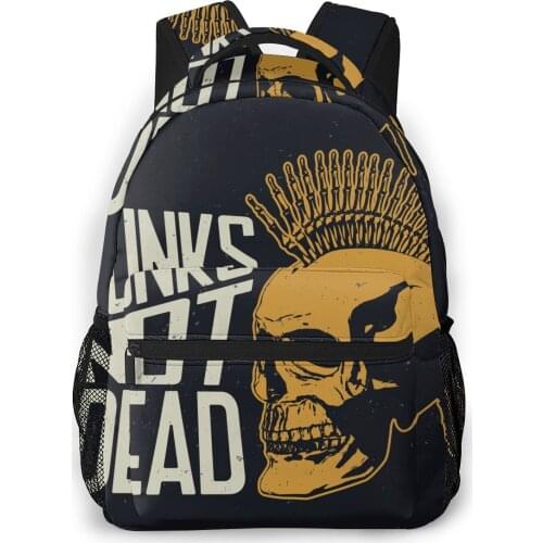 Women Backpack Kids School Bag for Teenage Girls Dead Punk Skull Female Laptop Notebook Bagpack Travel Back Pack 2021