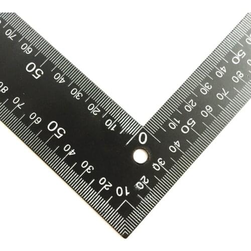 1 pcs Corner Ruler Crop Tool Cowhide Leather Special Type Right Angle Ruler Tools Dedicated Ruler 30*20 cm Inch And cm Scale