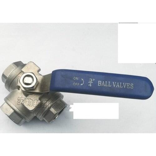 3-WAY Ball Valve Stainless DN20-3/4" T Port Valves