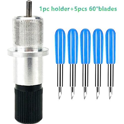 5pc 60 Degree High Quality Plotter Blades Vinyl Cutter Knife for Roland Cutting Plotter Engraving Machine + 1pc Blade Holder