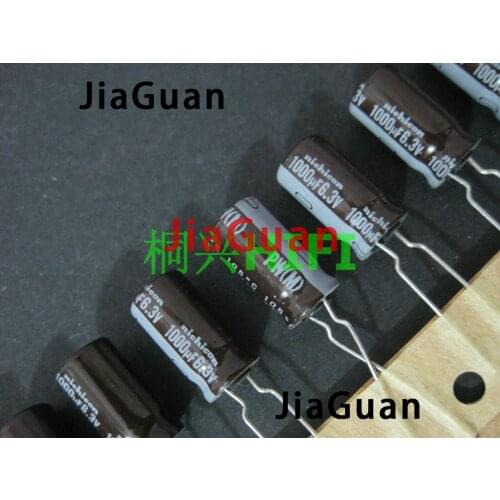 50PCS NEW NICHICON PW 6.3V1000UF 8X15MM electrolytic capacitor 6.3V 1000UF High frequency long life 1000uF/6.3V