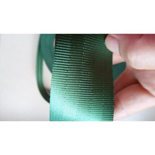 8 meters Roll Seat Belt Webbing Safety Strap green Color 4.8cm Wide 5 Bars