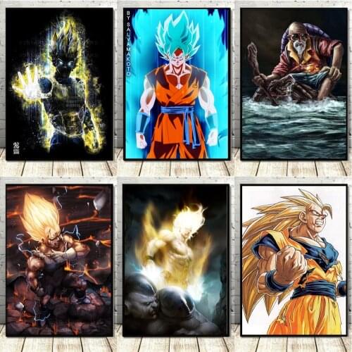 Anime Dragon Ball Canvas Painting Wukong Oolong Turtle Fairy Kobayashi Kobayashi Character Poster Living Room Bedroom HD Mural